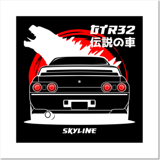 Rear R32 JDM Posters and Art